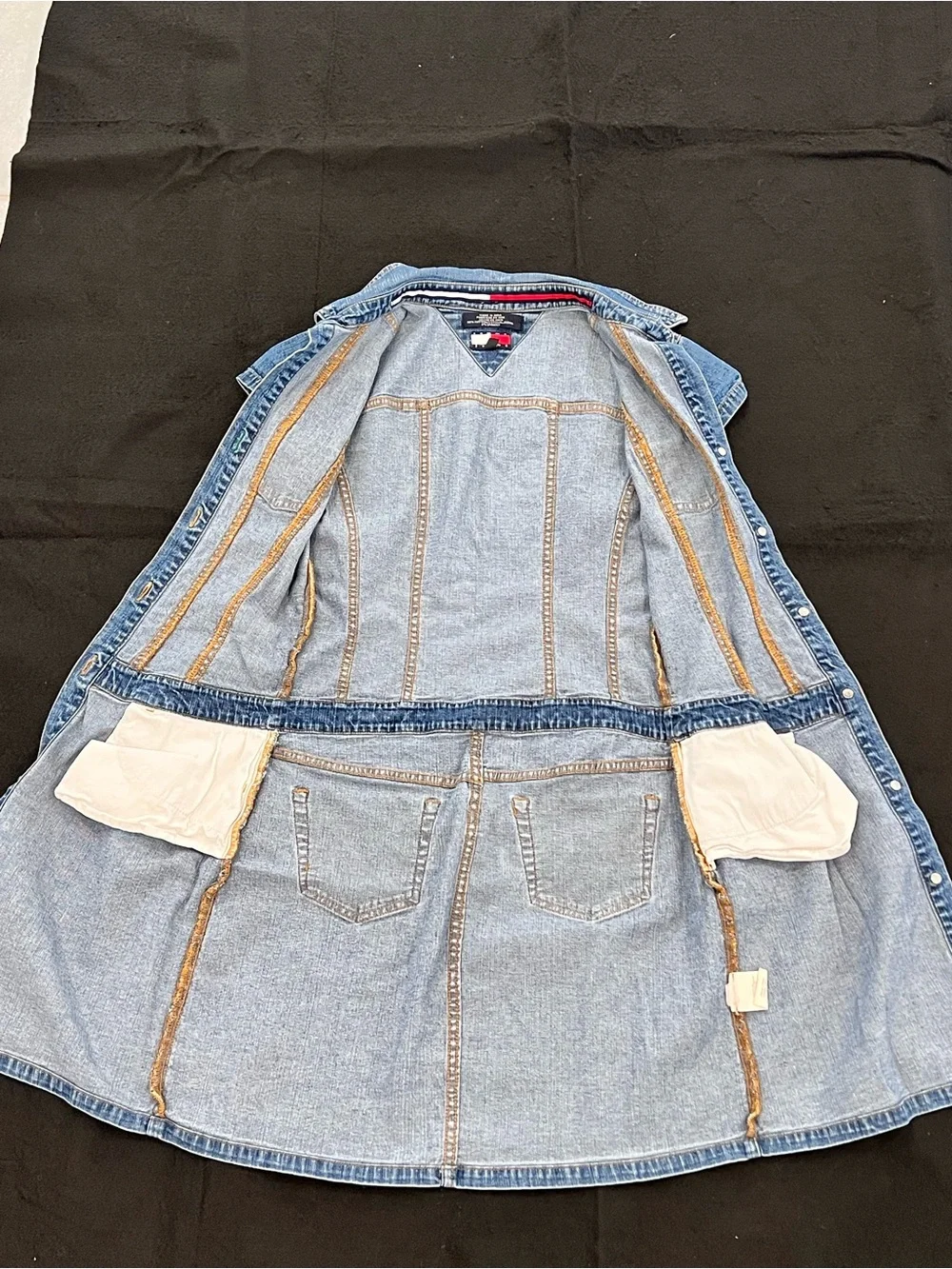 Tommy Hilfiger Light Blue Denim Button-Front Mini Dress - Picture 4 of 4